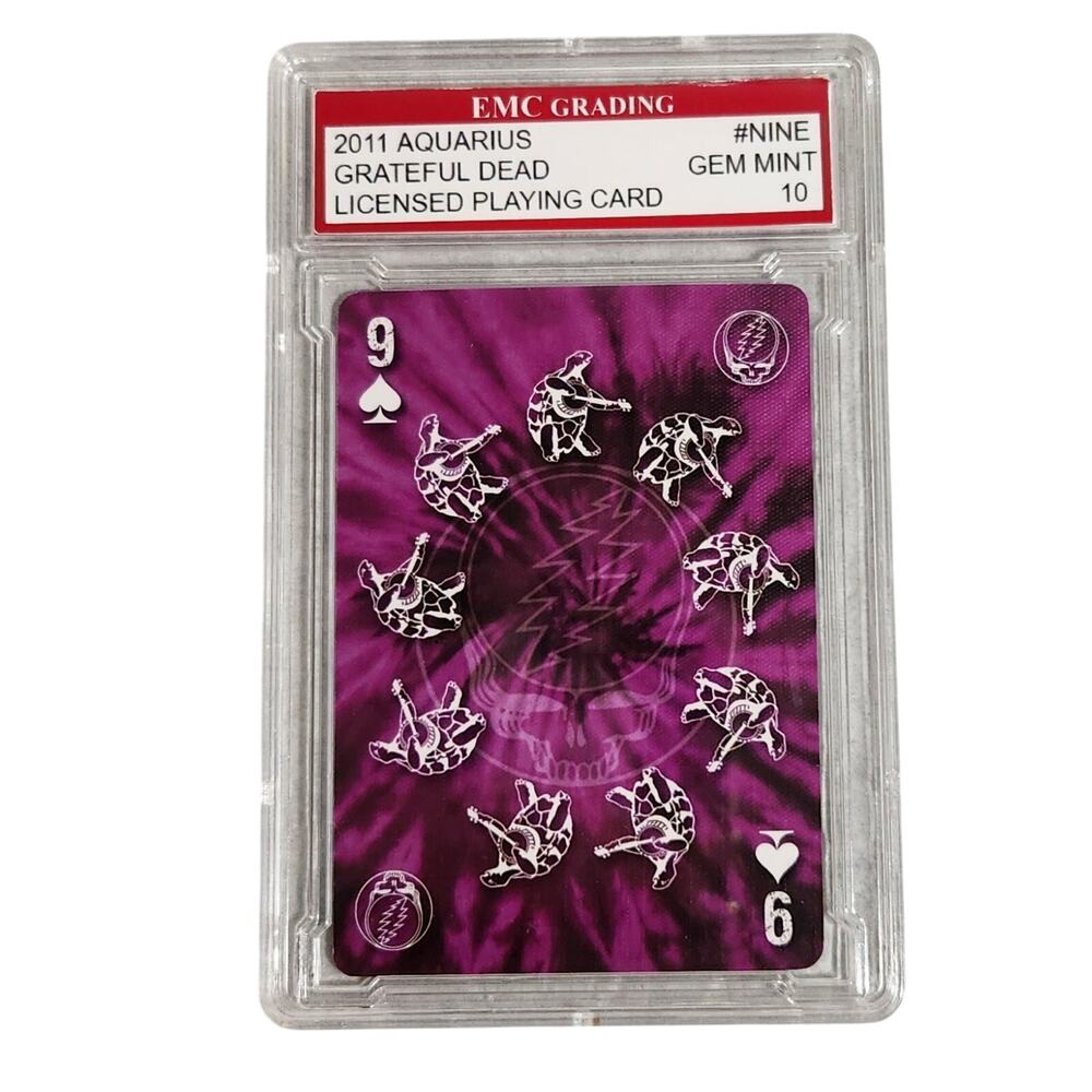 Grateful Dead 2011 Aquarius Licensed Playing Card #9 EMC Grading Gem Mint 10